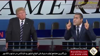 کلیپ طنز درگیری علی غلامی با ترامپ بخاطر کوروش کبیر