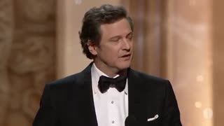 Colin Firth winning Best Actor Oscar for King's Speech