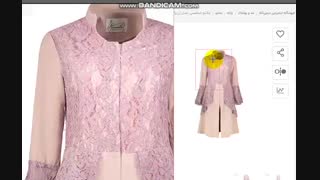 مانتو مجلسی مدل ژربرا شماره محصول 0101